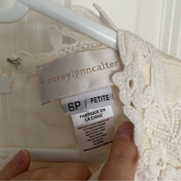 Anthropologie Corey Lynn Calter Lorient Linen Dress Size 6 Petite - Picture 3 of 8